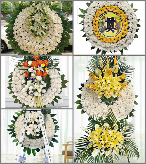 湖北黄冈市浠水县团陂镇高家河村花圈速递